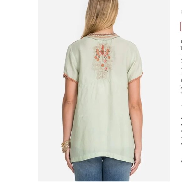 Johnny Was KOBA CUPRA BLOUSE - Picture 3 of 14